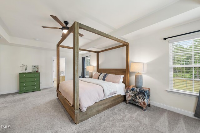 433 Village Bend Dr, Fuquay Varina, NC 27526 - bedroom with carpet flooring and a ceiling fan