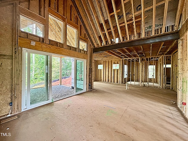 8 Pin Tail Ct, Pittsboro, NC 27312 - miscellaneous room with healthy amount of natural light and high vaulted ceiling