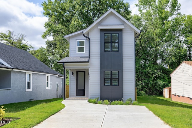 1410 Joe Louis Ave, Raleigh, NC 27610 - view of front of property with a front yard