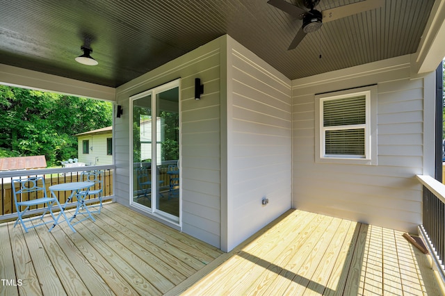 1410 Joe Louis Ave, Raleigh, NC 27610 - wooden deck featuring a ceiling fan