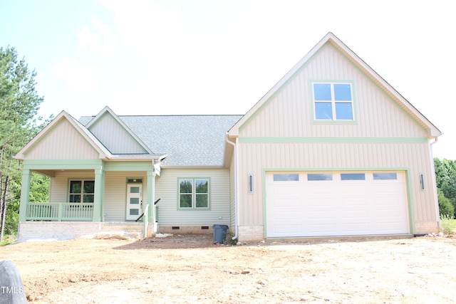 70 Basil Ct, Franklinton, NC 27525 - view of front of property with a porch, a shingled roof, and driveway