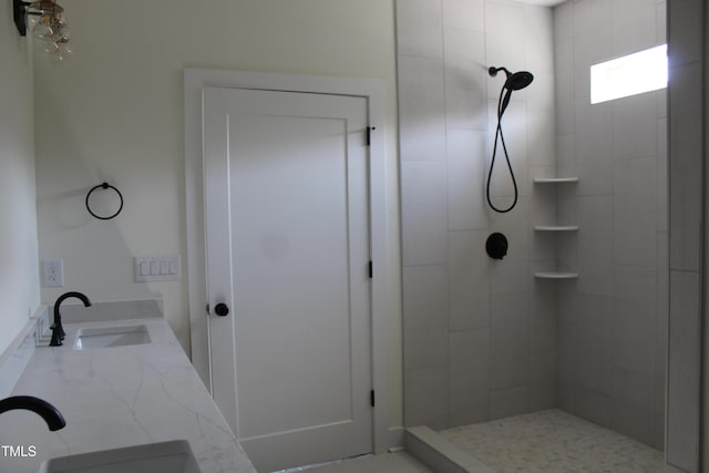 70 Basil Ct, Franklinton, NC 27525 - full bath with a tile shower and double vanity