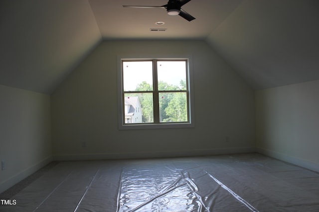 70 Basil Ct, Franklinton, NC 27525 - additional living space featuring lofted ceiling and ceiling fan