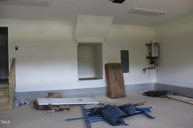 70 Basil Ct, Franklinton, NC 27525 - interior space with electric panel and water heater
