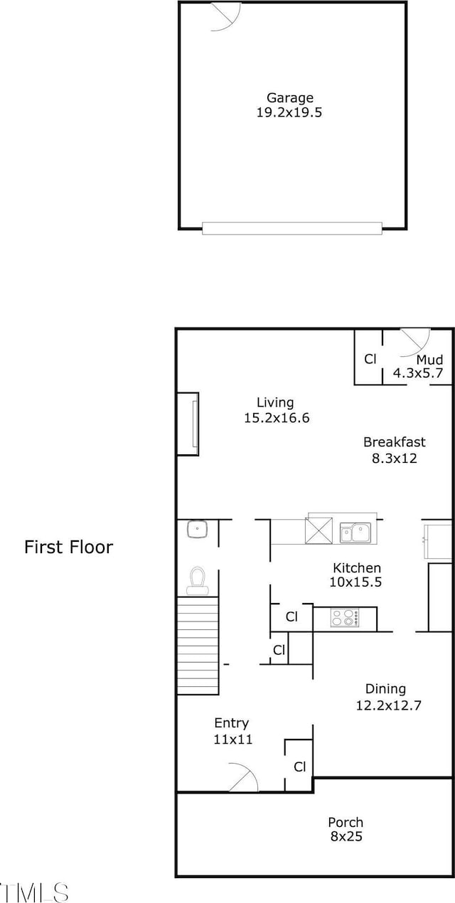 1168 Great Ridge Parkway, Chapel Hill, NC 27516 - view of floor plan / room layout