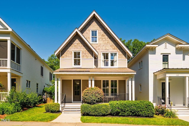 1168 Great Ridge Parkway, Chapel Hill, NC 27516 - american foursquare style home with covered porch