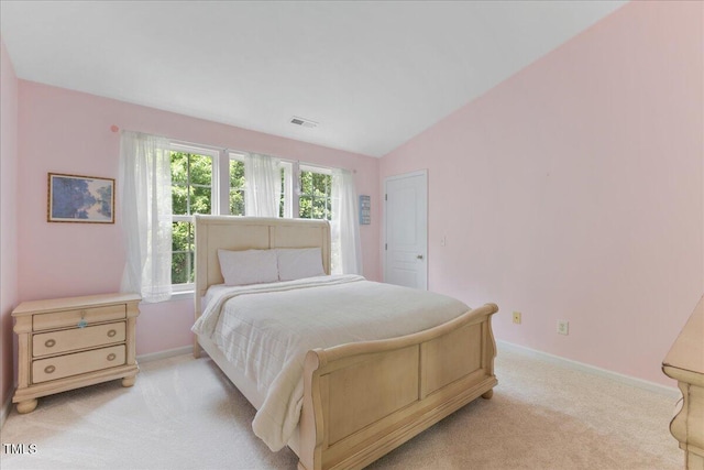 7856 Spungold St, Raleigh, NC 27617 - bedroom with light colored carpet and vaulted ceiling