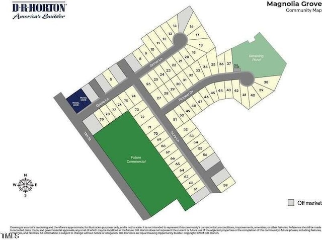 105 Grove Ln, Goldsboro, NC 27534 - map showing property parcels