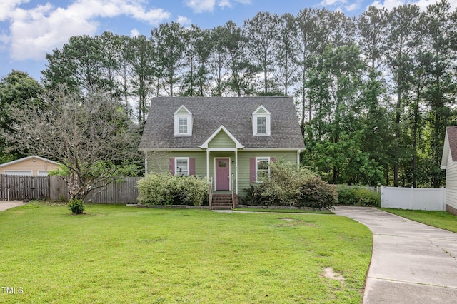 816 Kimpton Ct, Fuquay Varina, NC 27526 - cape cod-style house with concrete driveway and a shingled roof