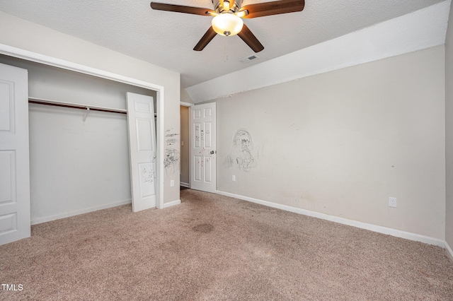 816 Kimpton Ct, Fuquay Varina, NC 27526 - unfurnished bedroom featuring carpet, a closet, and ceiling fan