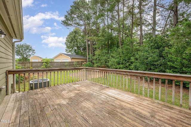 816 Kimpton Ct, Fuquay Varina, NC 27526 - wooden deck with a fenced backyard