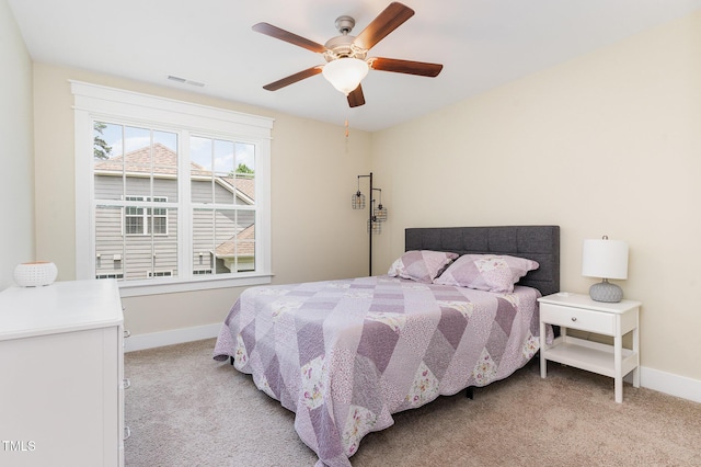 6 Tulip Tree Ct, Durham, NC 27712 - bedroom featuring light carpet and a ceiling fan