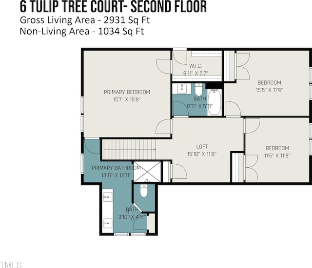 6 Tulip Tree Ct, Durham, NC 27712 - view of property floor plan