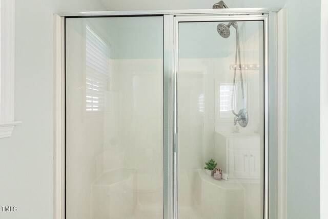 86 Basswood Cir, Willow Springs, NC 27592 - bathroom featuring a stall shower