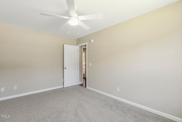 86 Basswood Cir, Willow Springs, NC 27592 - carpeted spare room with baseboards and ceiling fan