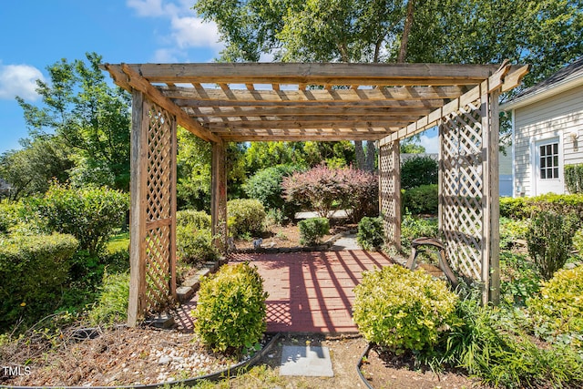 86 Basswood Cir, Willow Springs, NC 27592 - view of patio / terrace featuring a pergola