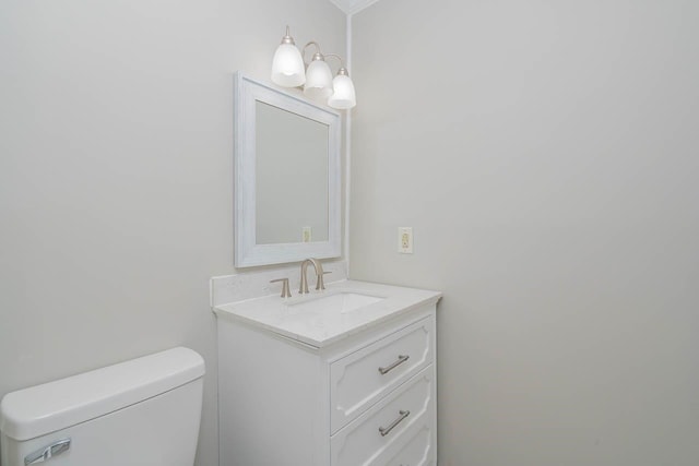 5917 Meadowlark Ln, Raleigh, NC 27610 - bathroom with vanity and toilet