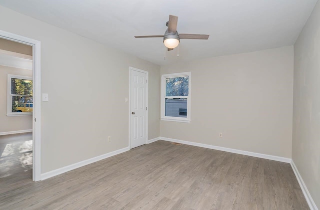 5917 Meadowlark Ln, Raleigh, NC 27610 - unfurnished room with wood finished floors and ceiling fan