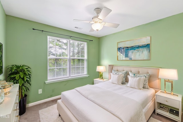 5503 Silver Moon Ln, Raleigh, NC 27606 - bedroom with carpet flooring and a ceiling fan