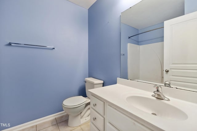 5503 Silver Moon Ln, Raleigh, NC 27606 - full bath with vanity, tile patterned floors, and a shower