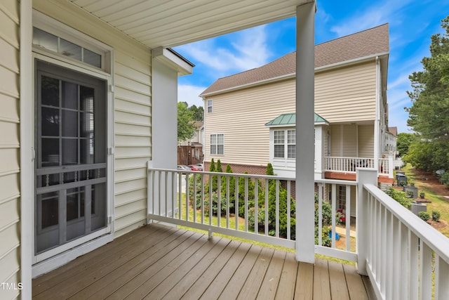 5503 Silver Moon Ln, Raleigh, NC 27606 - view of wooden terrace