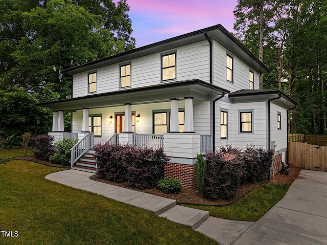 2551 Drake Ave, Durham, NC 27705 - view of front of house featuring covered porch