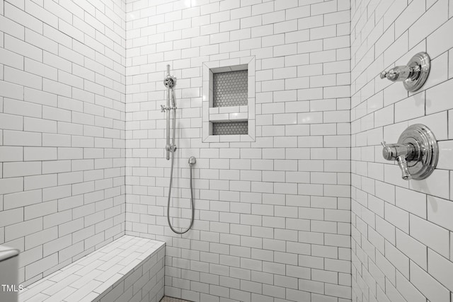 2551 Drake Ave, Durham, NC 27705 - full bath with a tile shower