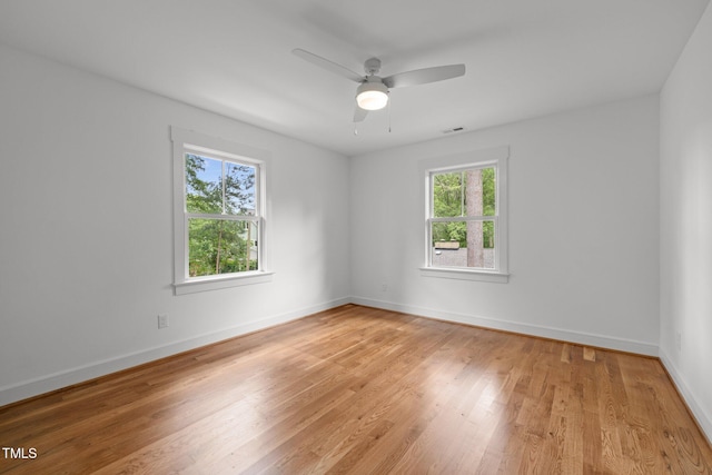 2551 Drake Ave, Durham, NC 27705 - empty room featuring light wood-style floors and a ceiling fan
