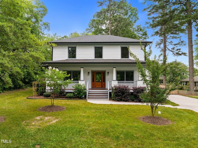 2551 Drake Ave, Durham, NC 27705 - traditional style home featuring a porch and a front yard