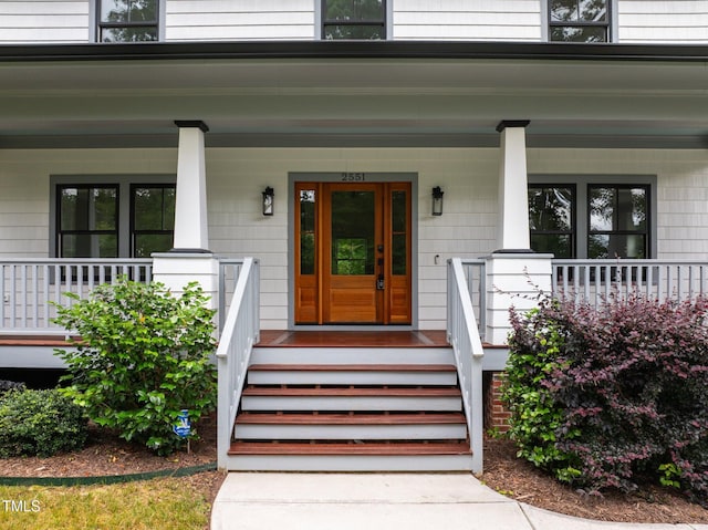 2551 Drake Ave, Durham, NC 27705 - property entrance featuring covered porch