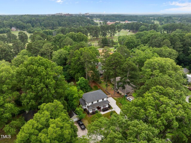2551 Drake Ave, Durham, NC 27705 - aerial overview of property's location with a forest