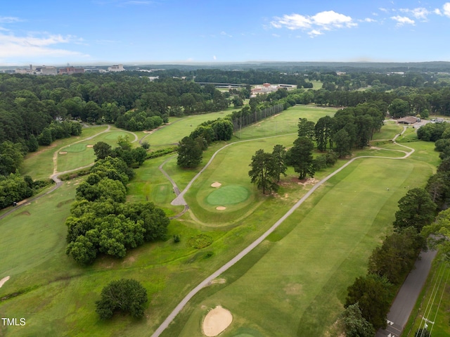 2551 Drake Ave, Durham, NC 27705 - aerial view of property's location with a tree filled landscape and a local golf course