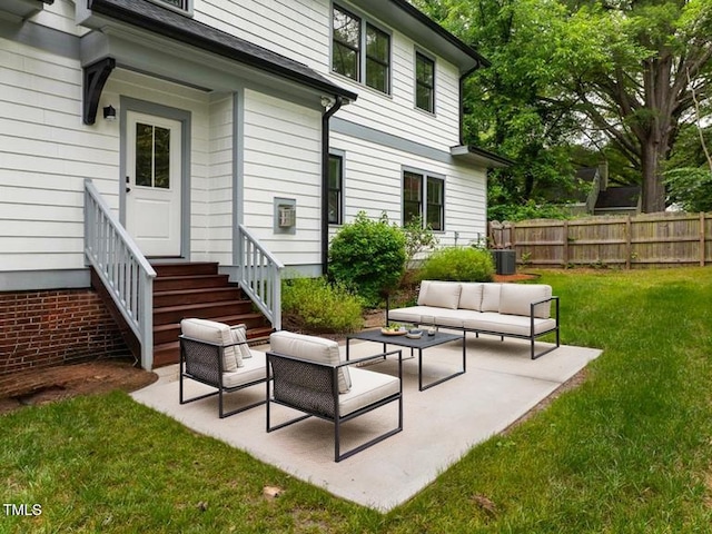 2551 Drake Ave, Durham, NC 27705 - view of patio / terrace with outdoor lounge area