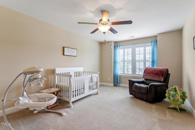 150 Saint Mellion St, Raleigh, NC 27603 - carpeted bedroom featuring baseboards and ceiling fan