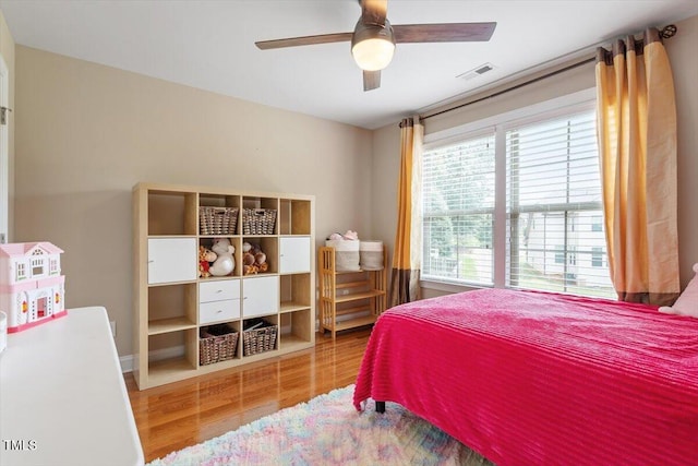 150 Saint Mellion St, Raleigh, NC 27603 - bedroom featuring wood finished floors and a ceiling fan