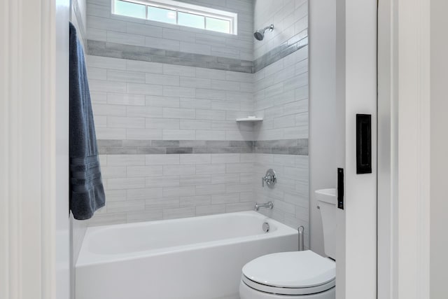 6900 Staghorn Ln, Raleigh, NC 27615 - bathroom with toilet and shower / washtub combination