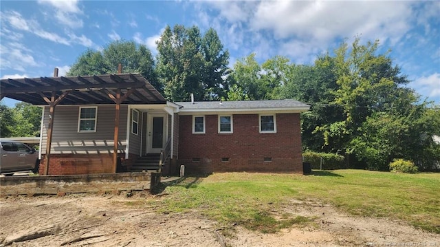 805 Perley St, Fayetteville, NC 28305 - single story home featuring crawl space, a front yard, and brick siding
