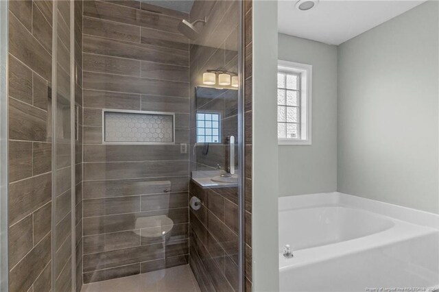 2720 Daniel Boone Ln, Hope Mills, NC 28348 - full bath featuring a bath and a stall shower