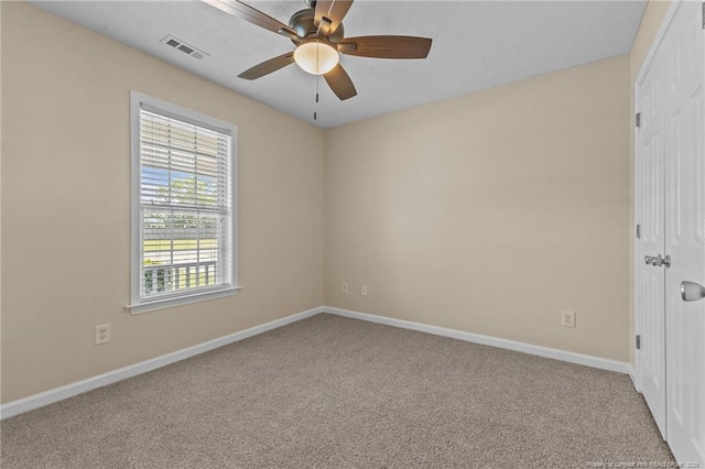 2720 Daniel Boone Ln, Hope Mills, NC 28348 - spare room with carpet and ceiling fan