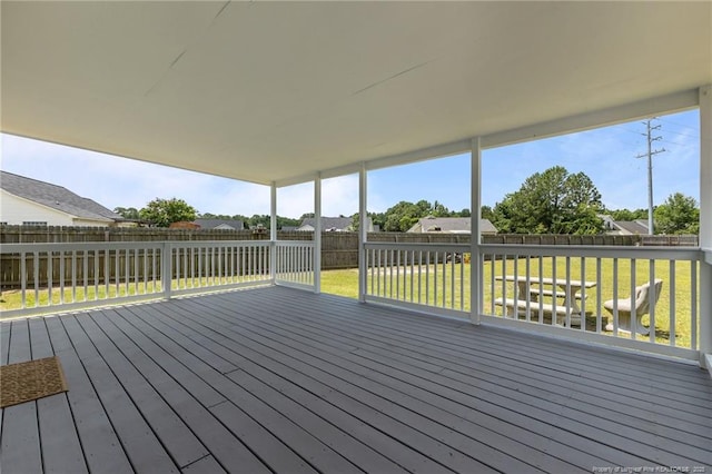 2720 Daniel Boone Ln, Hope Mills, NC 28348 - wooden terrace with a fenced backyard