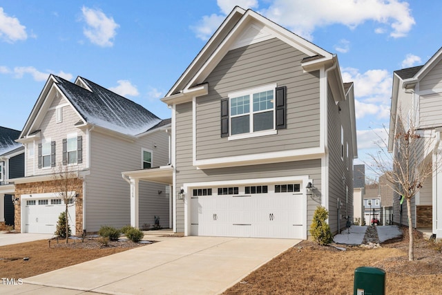 2346 Mckenzie Ridge Ln, Apex, NC 27502 - view of front of house with an attached garage and driveway