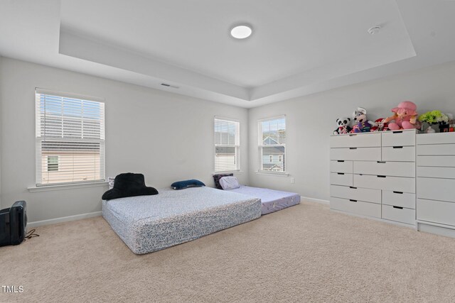 2346 Mckenzie Ridge Ln, Apex, NC 27502 - bedroom featuring a raised ceiling and carpet floors