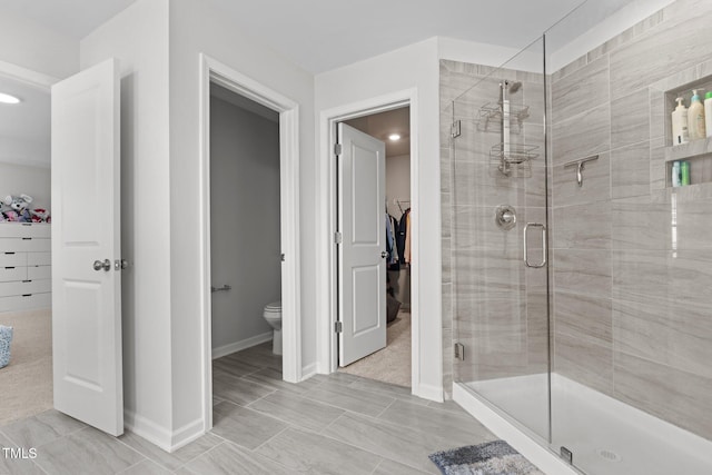 2346 Mckenzie Ridge Ln, Apex, NC 27502 - full bath with a spacious closet and a shower stall