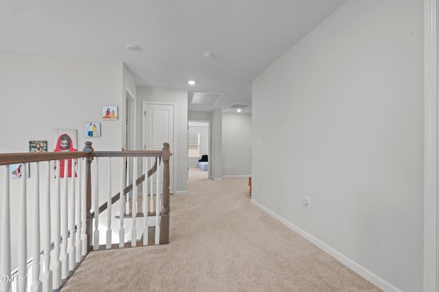 2346 Mckenzie Ridge Ln, Apex, NC 27502 - hall featuring an upstairs landing and carpet flooring
