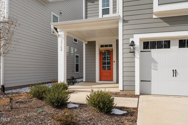 2346 Mckenzie Ridge Ln, Apex, NC 27502 - view of exterior entry with a porch