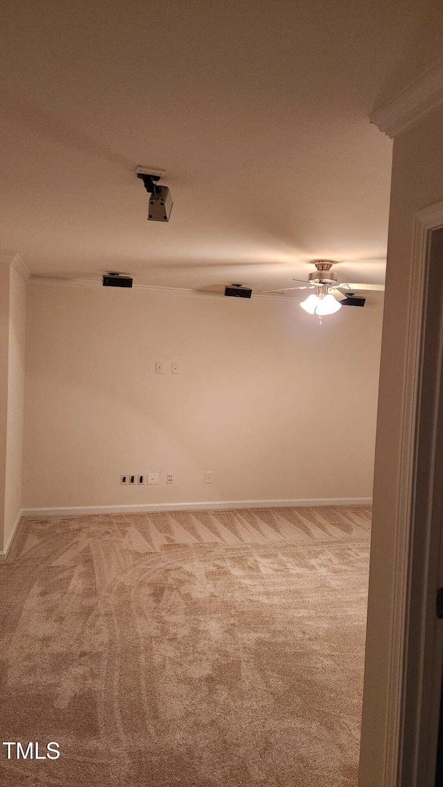 1016 Dotson Way, Apex, NC 27523 - carpeted spare room featuring baseboards and ceiling fan