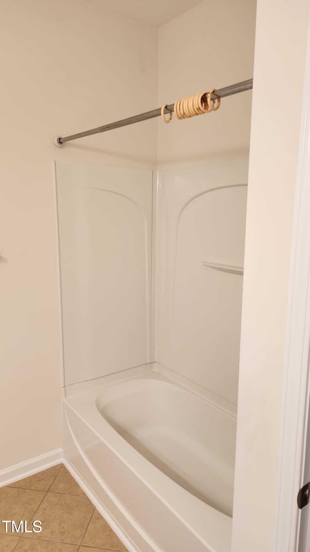 1016 Dotson Way, Apex, NC 27523 - bathroom with tile patterned floors and tub / shower combination