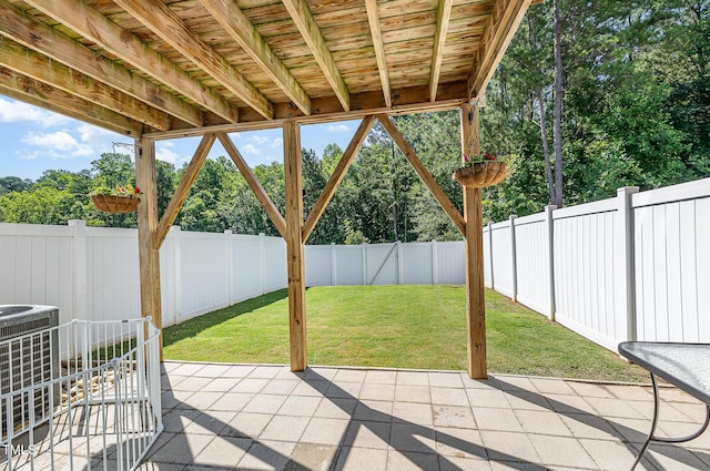 248 Amber Acorn Ave, Raleigh, NC 27603 - fenced backyard with a patio