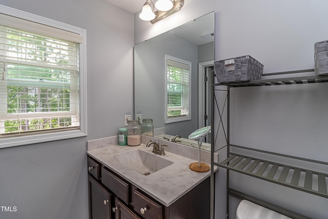 121 Longleaf Pine St, Clayton, NC 27527 - bathroom featuring vanity and plenty of natural light