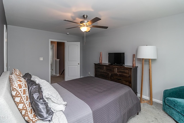 121 Longleaf Pine St, Clayton, NC 27527 - bedroom with carpet flooring and ceiling fan
